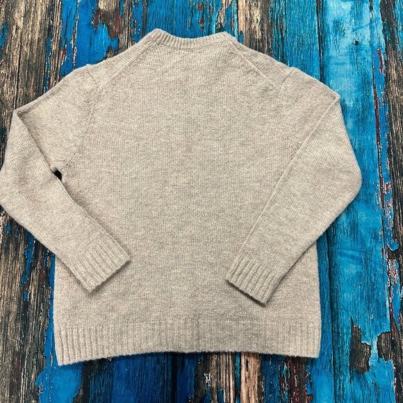 Zara Tan Wool Alpaca Blend Crewneck Sweater Size Large - Picture 11 of 12